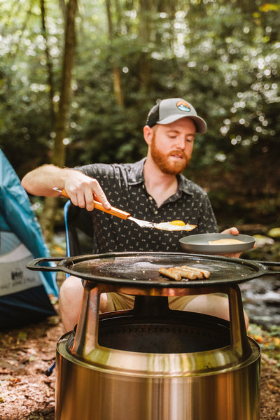 solo stove Bonfire Gusseisen-Plancha mit Aufsatz