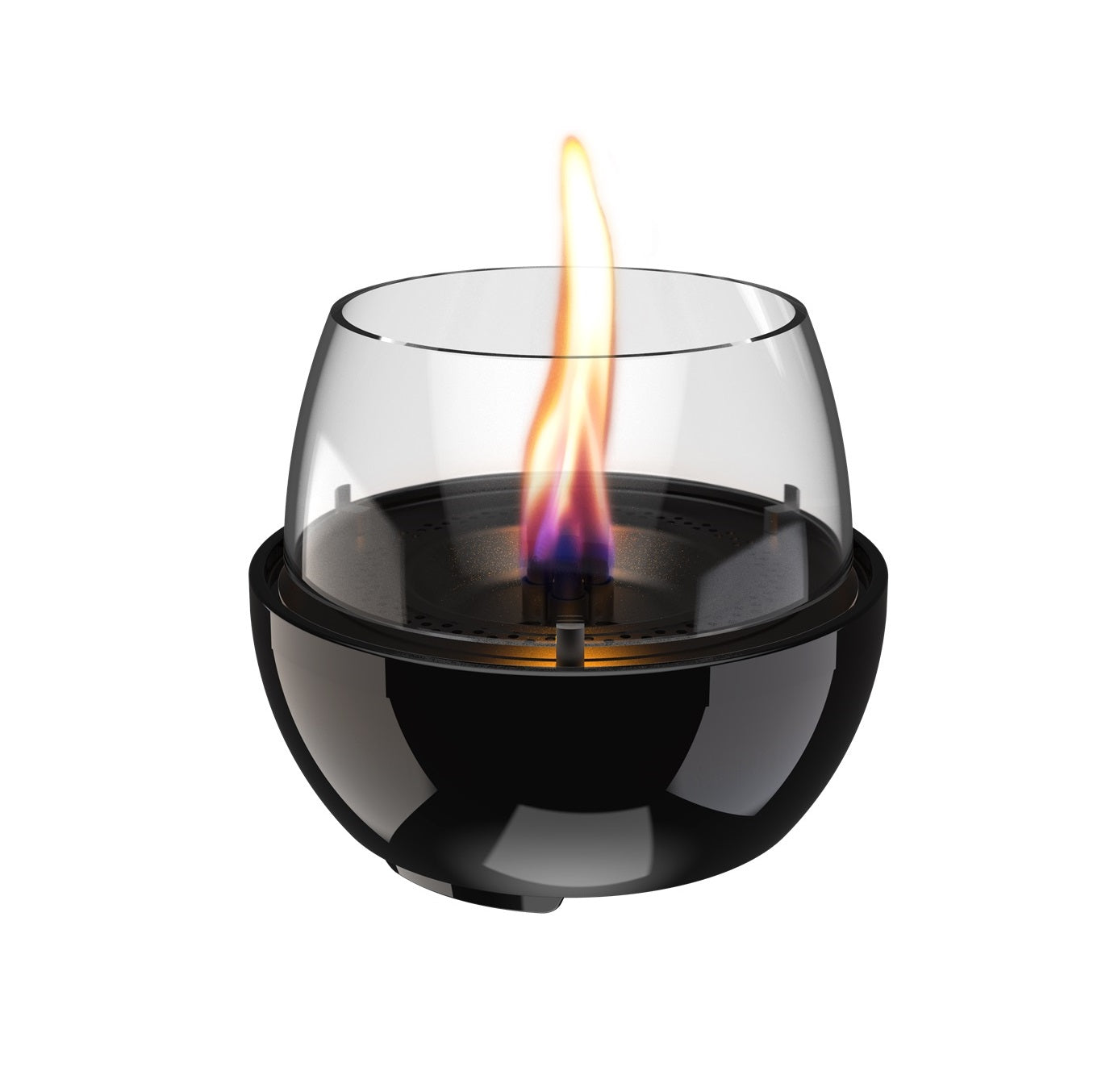 Tenderflame Tischfeuer Tulip 14 Porzellan, Porcelain Black