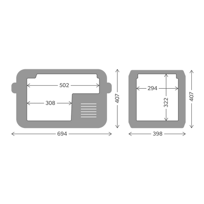 Dometic CFX3 35, tragbare Absorberkühlbox, 36 l