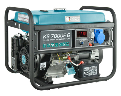 Könner & Söhnen KS 7000E G LPG/Benzin Notstromaggregat 5,5 kW Hand/Elektro Starter