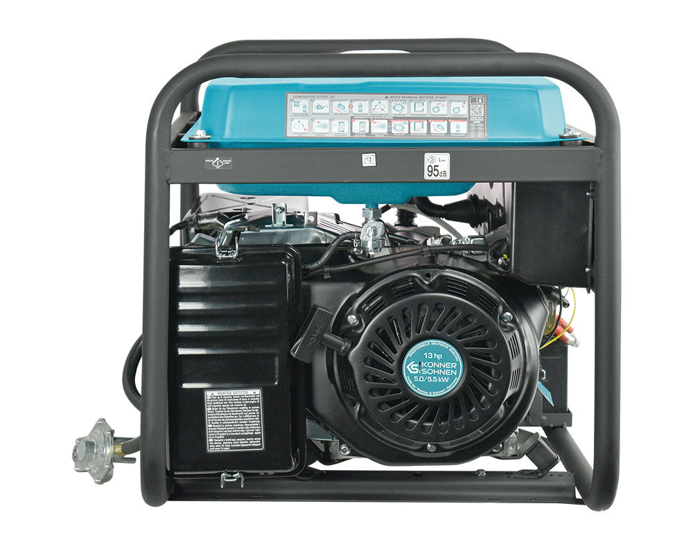 Könner & Söhnen KS 7000E G LPG/Benzin Notstromaggregat 5,5 kW Hand/Elektro Starter