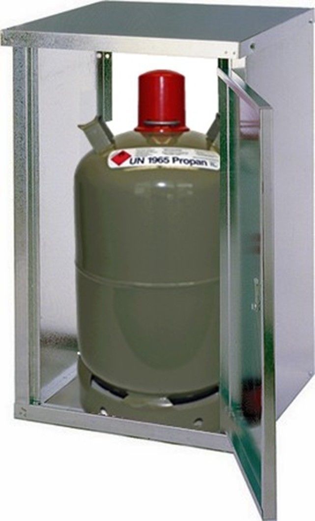 GOK Flaschenschrank für 11 kg Gasflasche mit Rückwand 735 x 460 x 400 mm