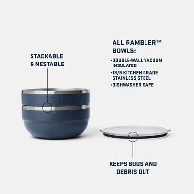Yeti Rambler Isolierte Schüssel Navy