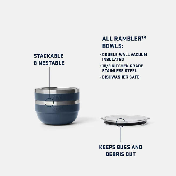 Yeti Rambler Isolierte Schüssel Navy