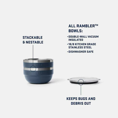 Yeti Rambler Isolierte Schüssel Navy