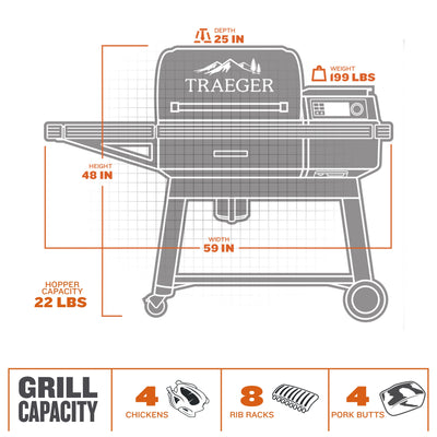 Traeger Ironwood INT TFB61RLGI WiFi-Pelletgrill